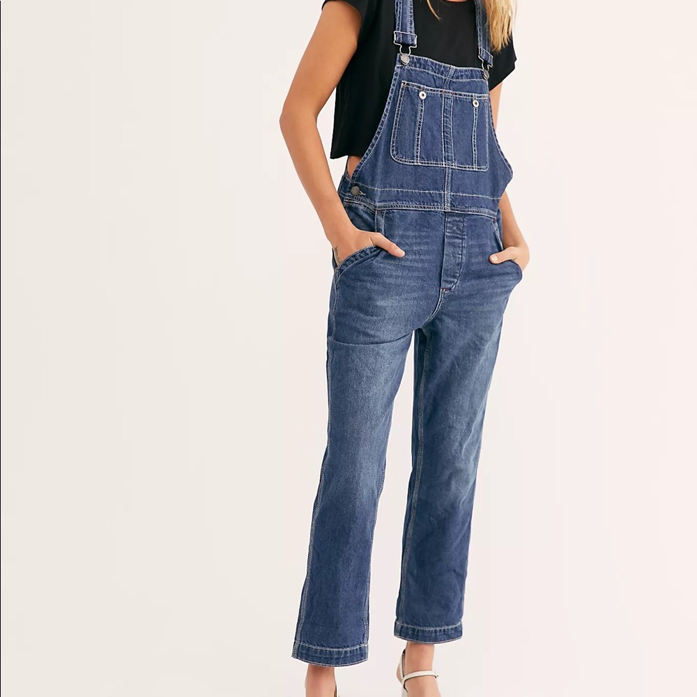 Free People Boyfriend Overalls